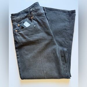 PAIGE Sasha Ankle Black Rust Straight Jeans size 32